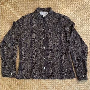Snakeskin Button Down